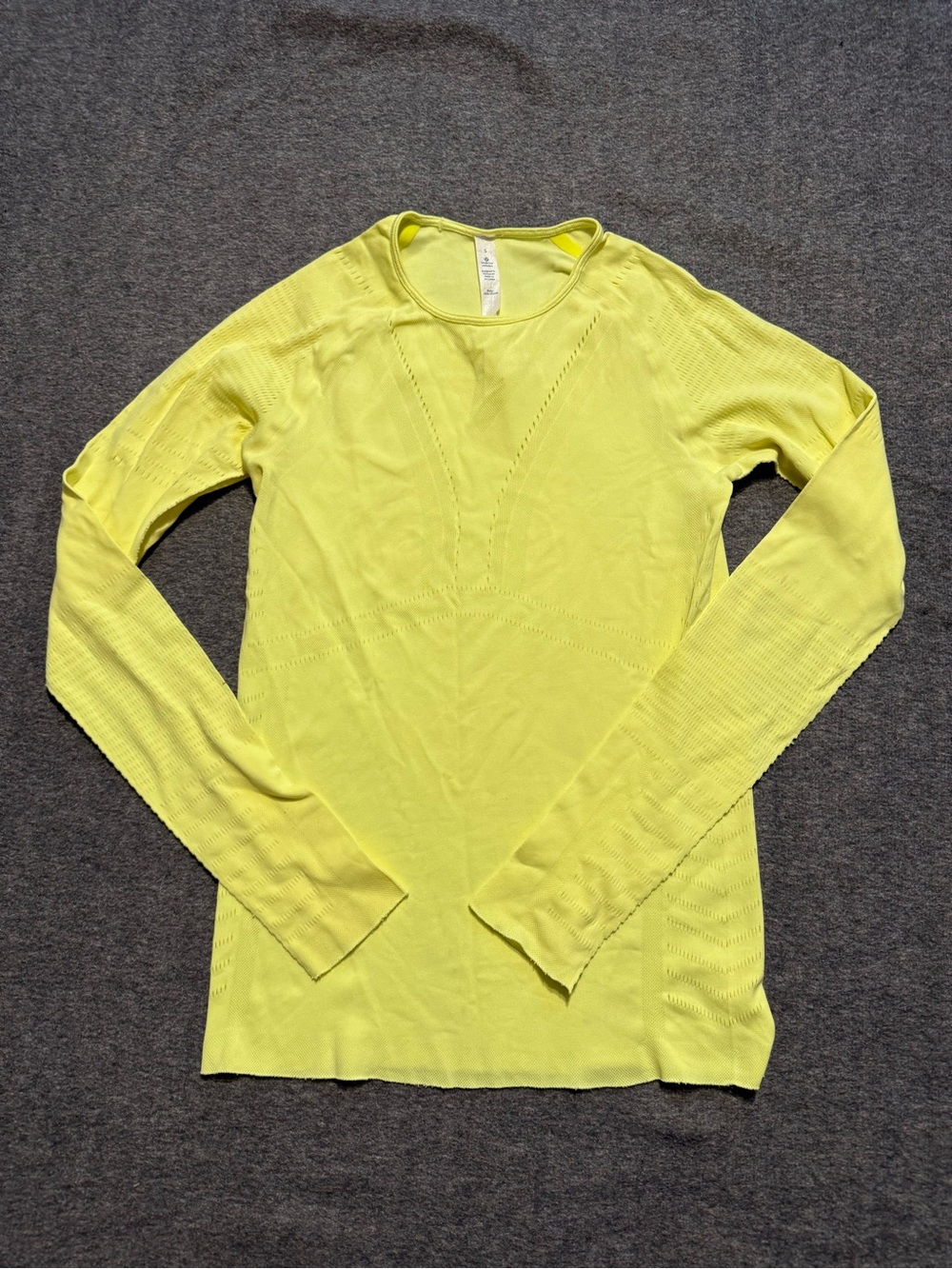 lululemon athletica Neon Yellow Lightweight Long-Sleeve Tee